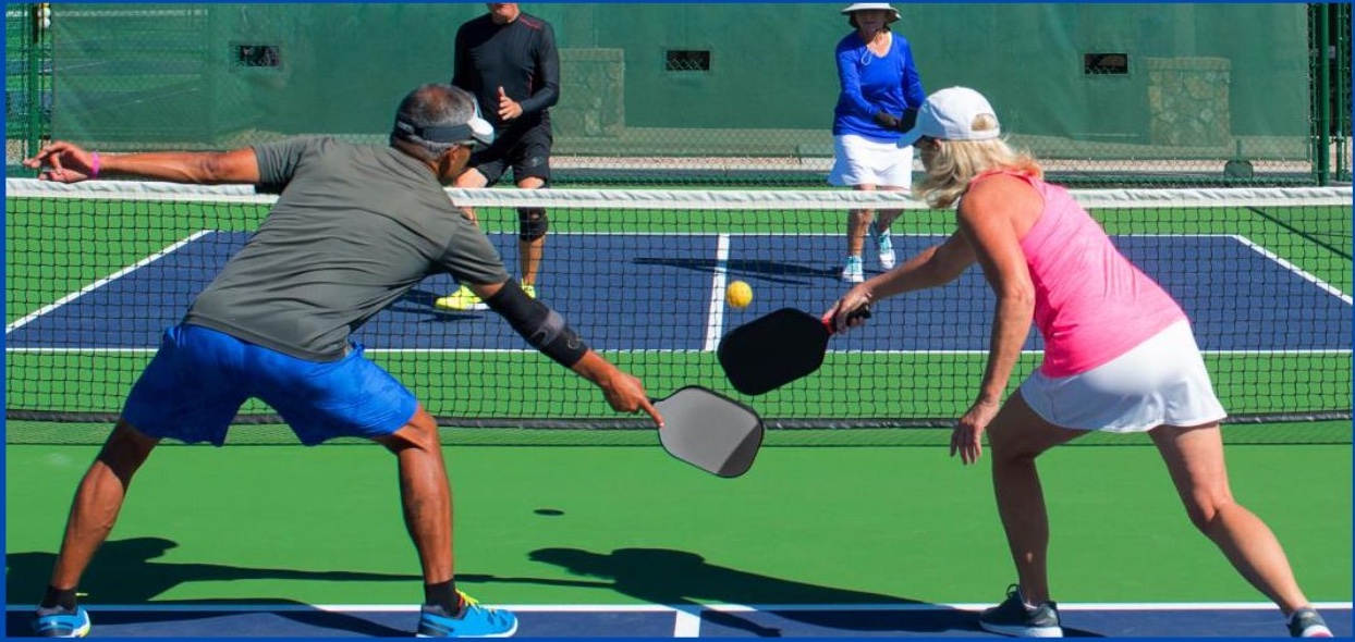 Barrow County Parks & Recreation Department's newly renovated four outdoor pickleball courts