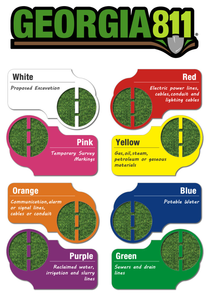 Georgia color codes for digging