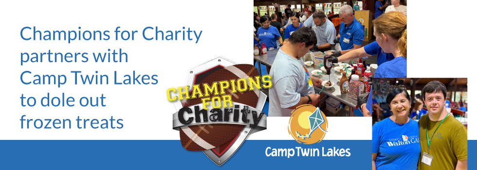 Champions for Charity partners with Camp Twin Lakes to dole out frozen treats